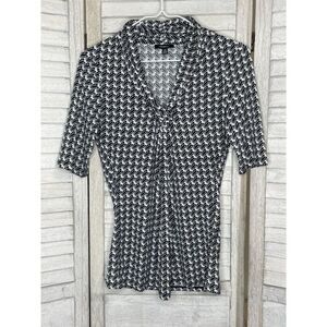 Premise Black & White Blouse Size XS